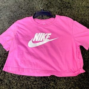 Pink Nike Crop Top